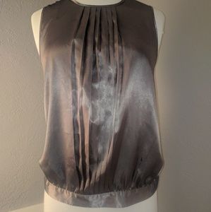 Silky blouse top with diamond buttons